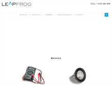 Tablet Screenshot of leapfroglighting.com